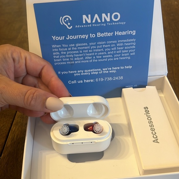 New Nano OTC CIC Rechargeable Hearing Aids - Picture 2 of 7